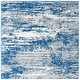 preview thumbnail 79 of 99, SAFAVIEH Evoke Erika Modern Abstract Distressed Rug 6'7" Square - Dark Blue/Grey - Square
