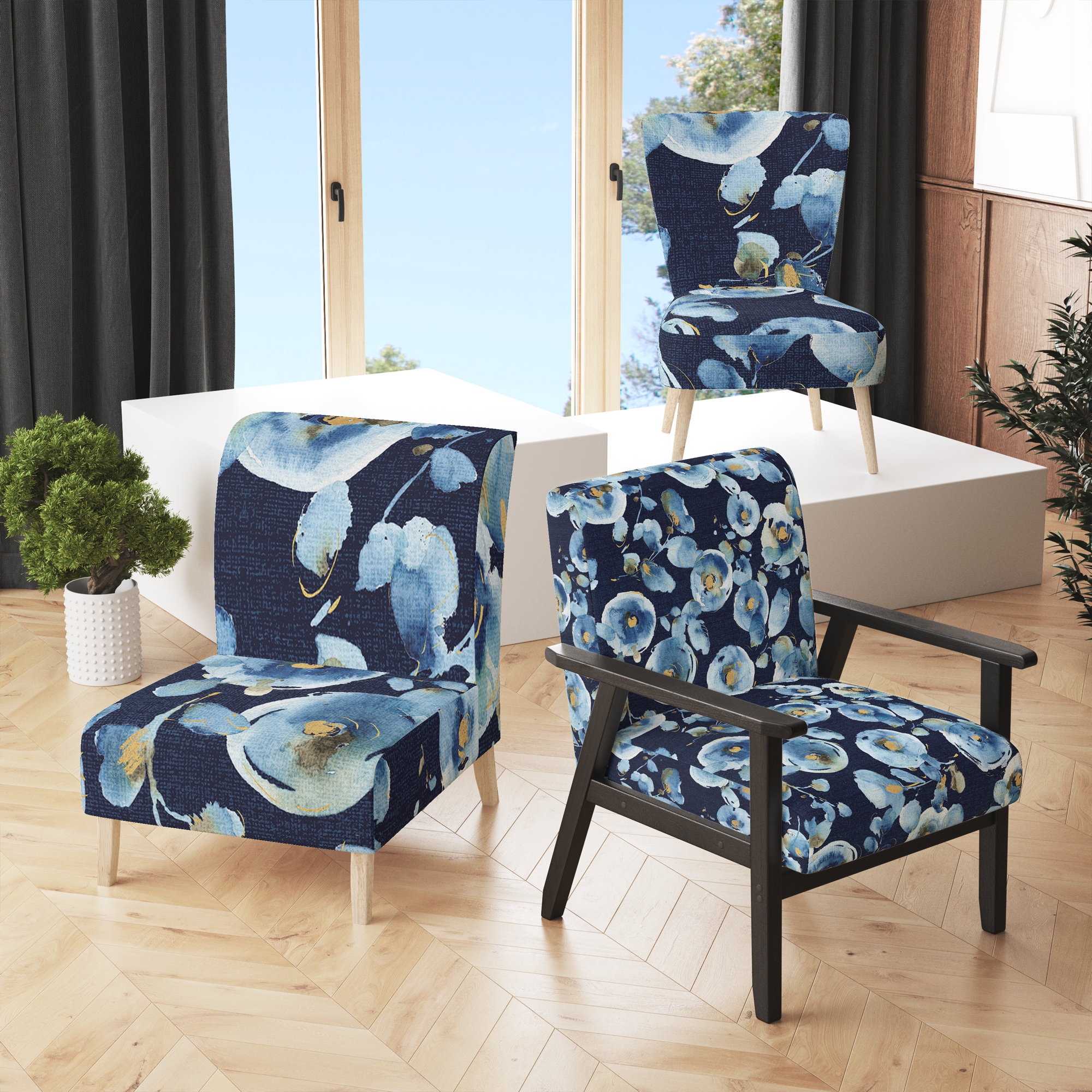 Flower pattern chair store