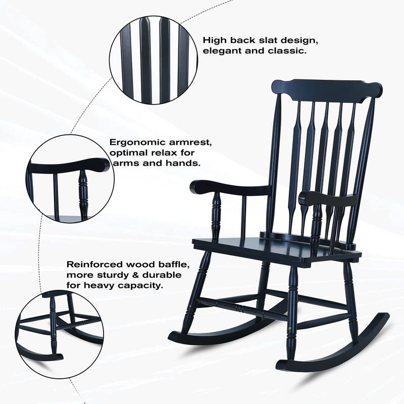 Outdoor Wooden Rocking Chair