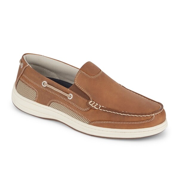 mens brown casual slip on shoes