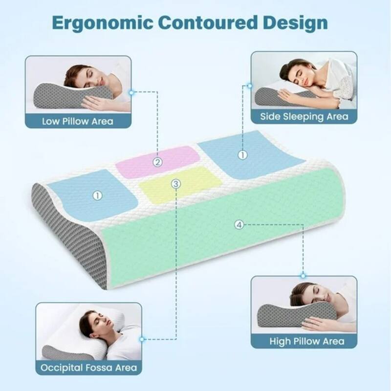 2-Pack Memory Foam Pillow, Cooling & Soft
