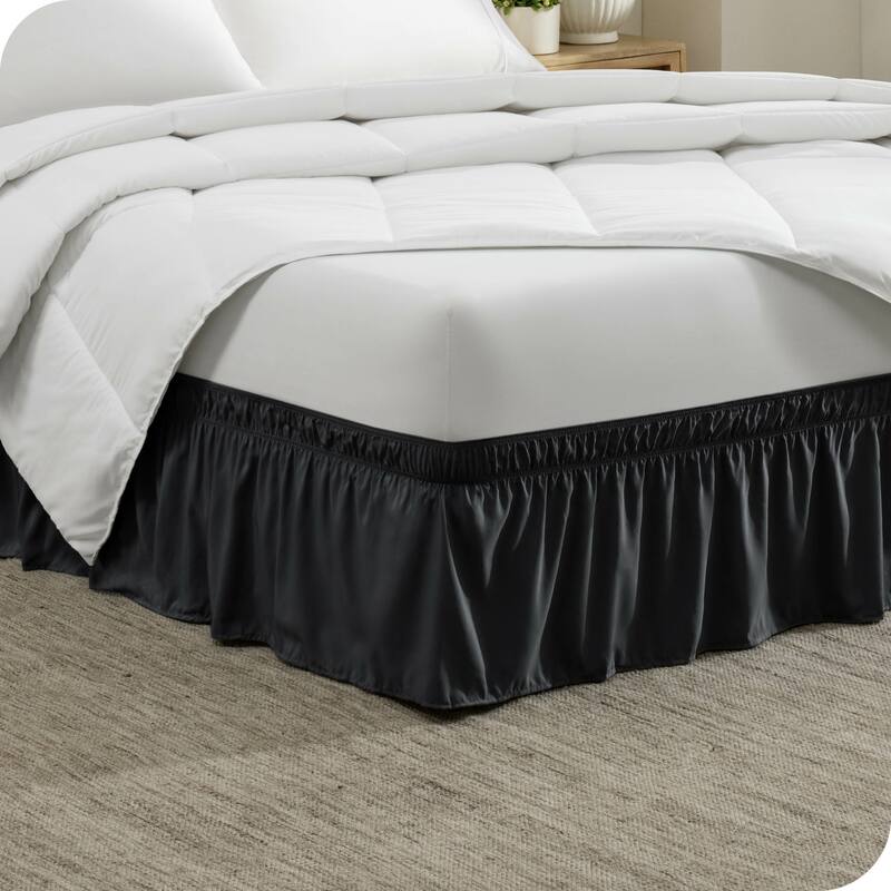 Bare Home Adjustable Wrap Around Bed Skirt