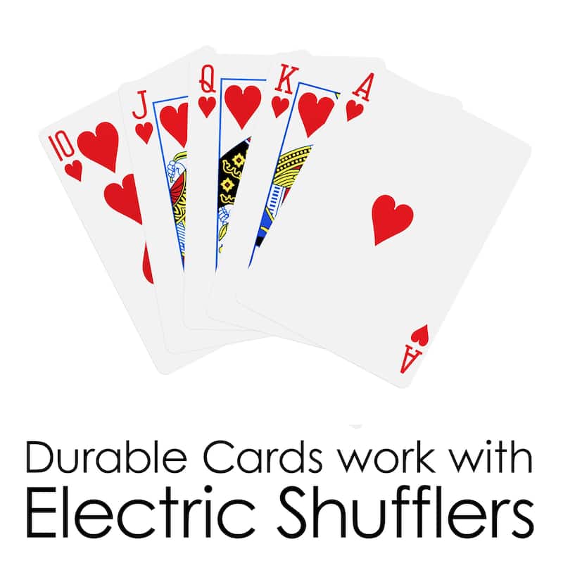 Trademark Poker Set with Cards, Buttons, Carrying Case, and 300 Poker Chips