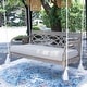 preview thumbnail 13 of 13, Cambridge Casual Renley Wood Outdoor Porch Swing Daybed with Cushion