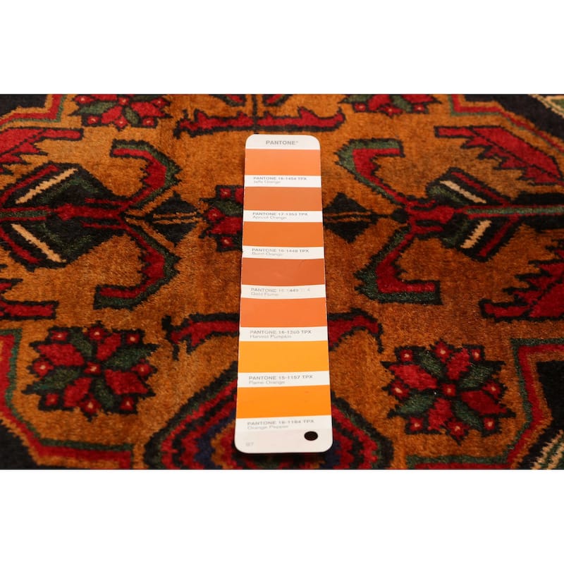 Teimani Orange Rug 3'10" x 6'4" - 3'10 x 6'4