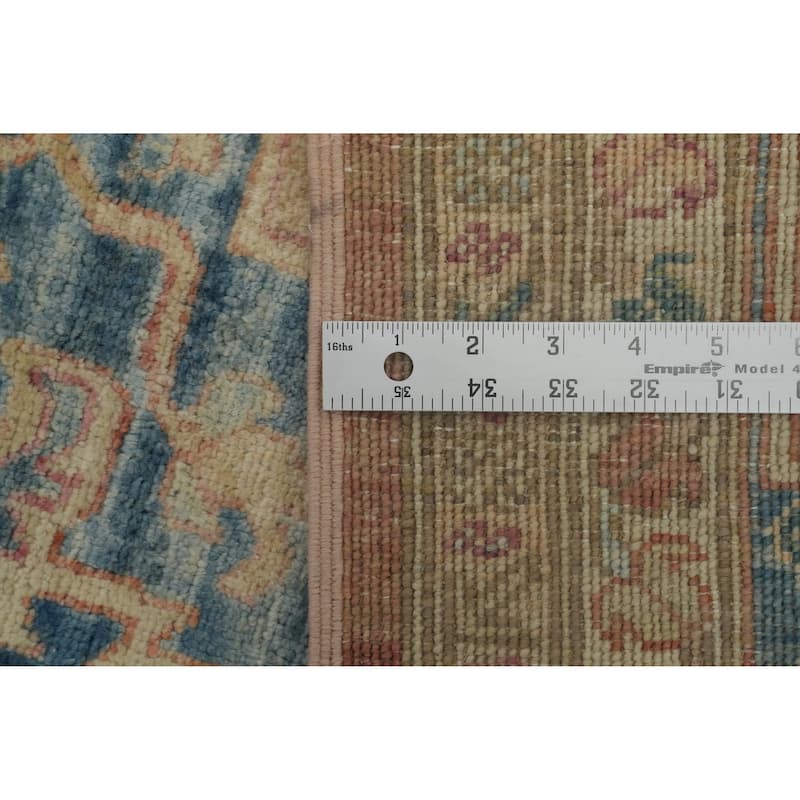 Hand Knotted Oriental 100% Wool Carpet Traditional Medallion Oranges & Rust Heriz (serapi) Area Rug - 12' 1'' X 9' 1''