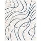 preview thumbnail 82 of 213, SAFAVIEH Florida Shag Sigtraud Abstract Waves 1.2-inch Thick Rug