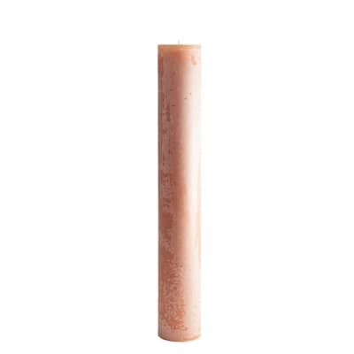 Sm. Round 1-Wick Pillar Candle 4"Dia x 19.65"H Brique - Brique