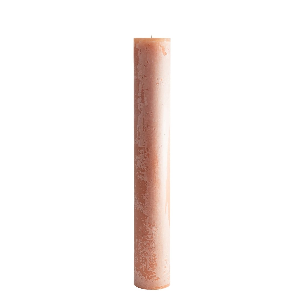 Sm. Round 1-Wick Pillar Candle 4"Dia x 19.65"H Brique - Brique