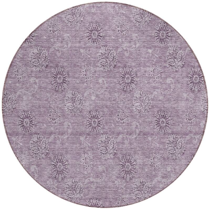 HomeRoots Floral Transitional Rectangle Outdoor Rug
