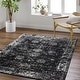 preview thumbnail 15 of 26, Valadez Vintage Area Rug Black/Medium Gray/Ink Blue/Cream - 5' 3" x 7' 3"