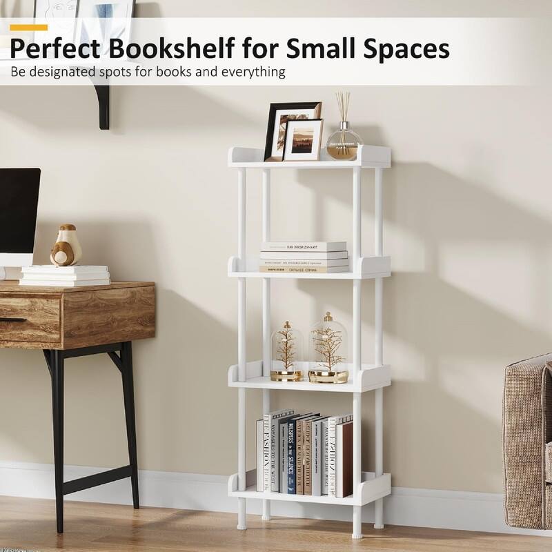 Bookshelf Small Book Shelf - 15.75"D x 9.45"W x 47.24"H