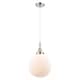 Option Polished Nickel / Matte White Shade