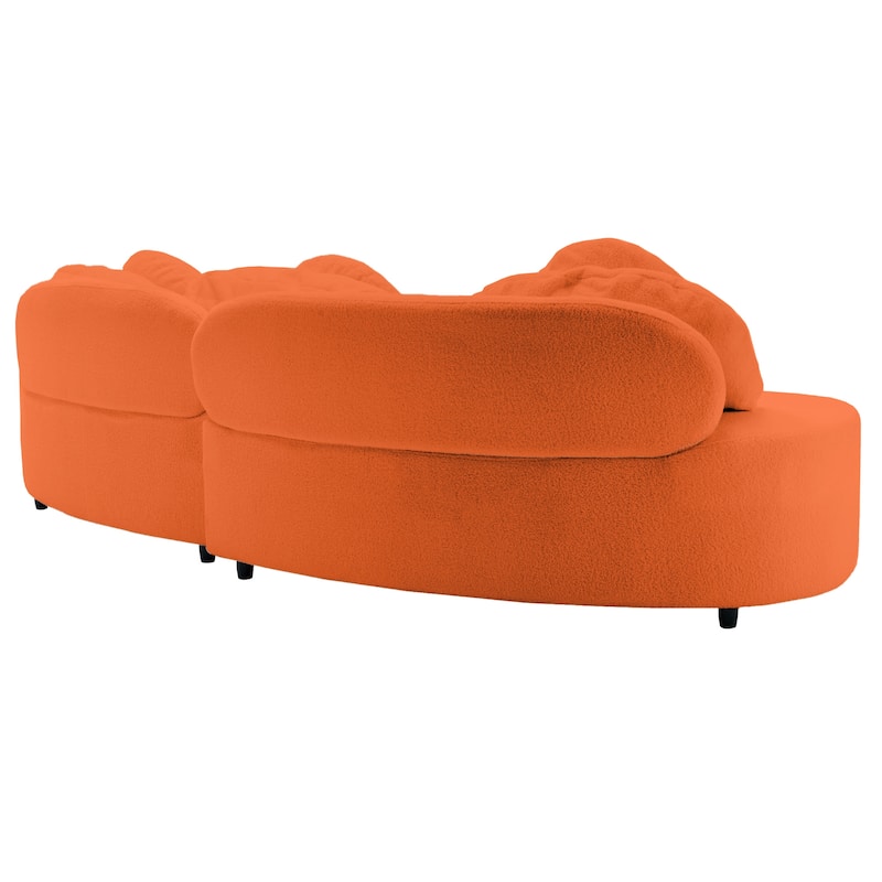 103.5" Foam 3-Seater Sofa with High-Density Foam Cushions, 3 Pillows