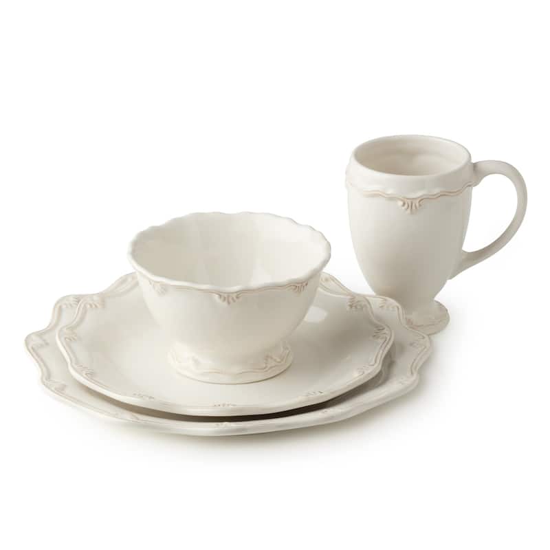 Certified International Heritage Scroll 16 Piece Dinnerware Set,Service for 4