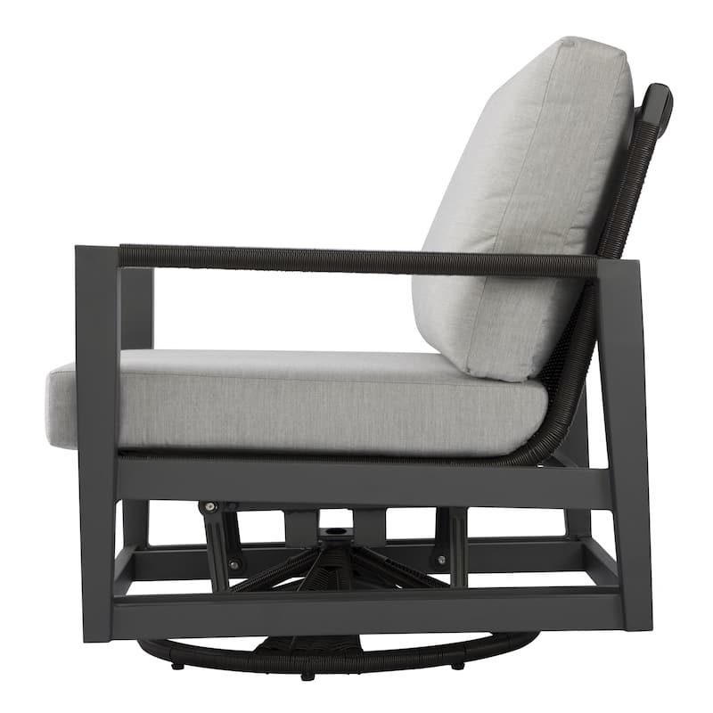 Laguna Powder-Coated Aluminum Swivel Glider Chair with Sunbrella® Cushions