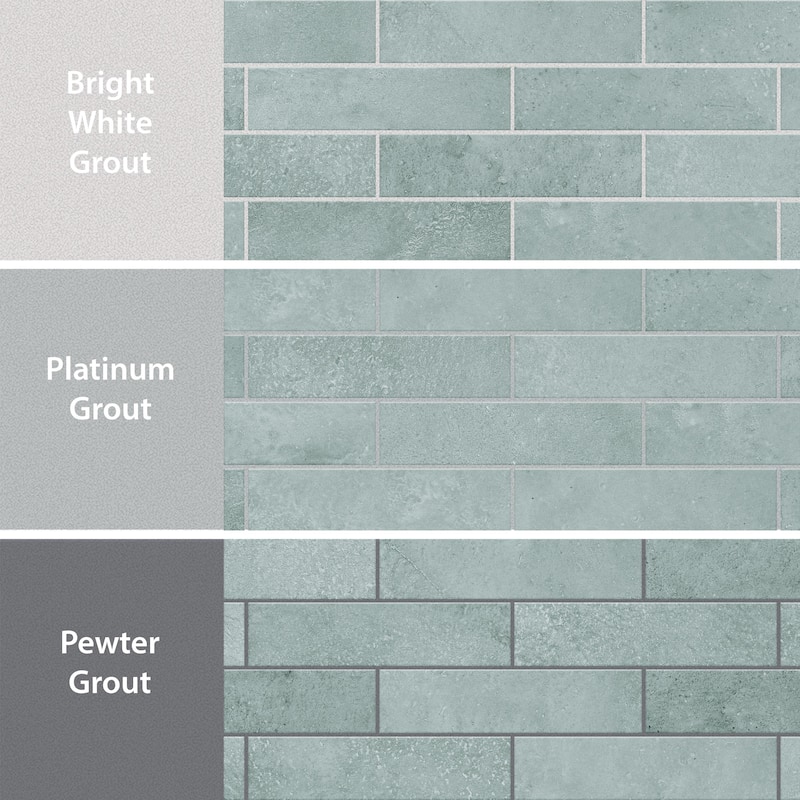 Merola Tile Atlas Brick Grey 2-3/8" x 9-3/4" Porcelain Floor and Wall Tile