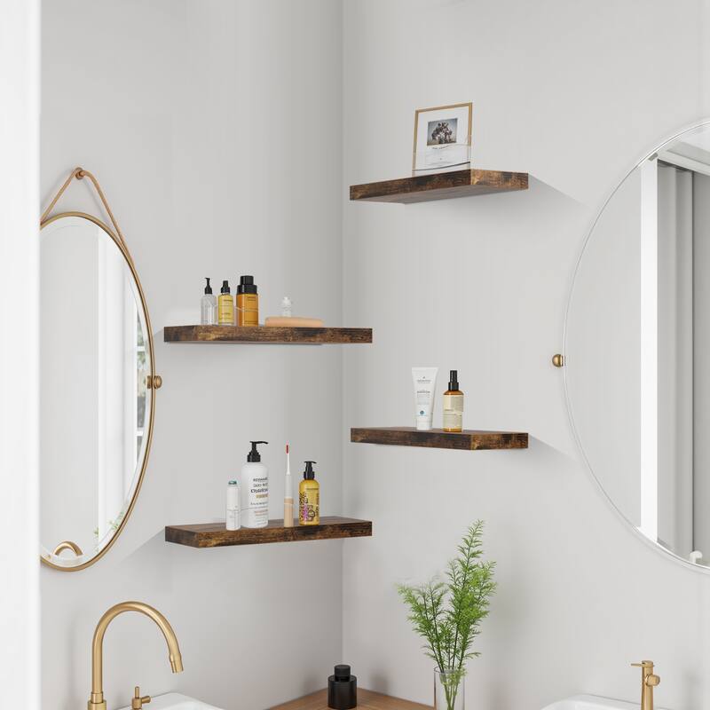 Homy Casa Wall-Mounted Floating Shelf, Set for Living, Modern Sturdy