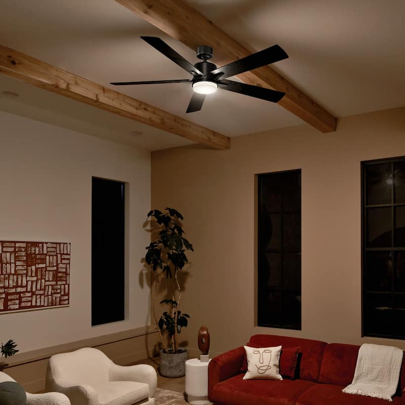 Kichler 330060 Lucian 60" 5 Blade Indoor LED Ceiling Fan with Wall