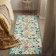 preview thumbnail 22 of 65, Nature Floral Non-Slip Machine Washable Colorful Modern Area Rug