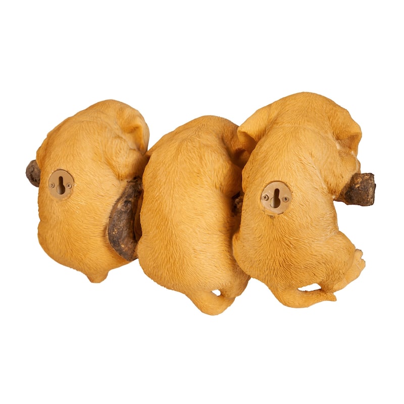 Puppies on Branch Resin Wall Décor
