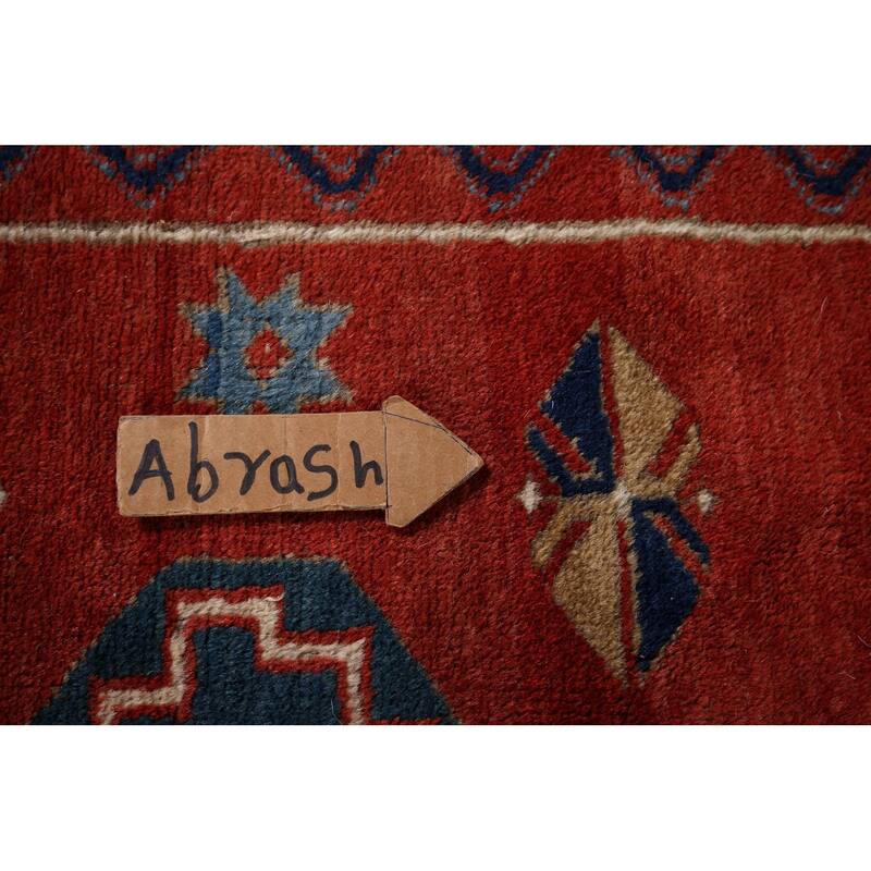 Kazak Vegetable Dye Antique Area Rug Handmade Tribal Wool Carpet - 5'3" x 8'0"