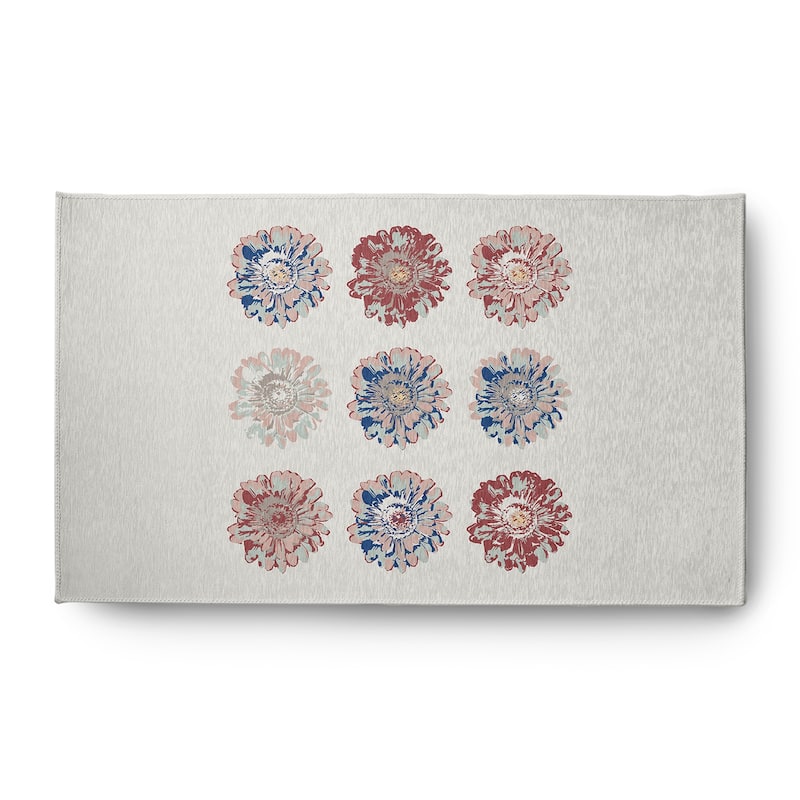 Gypsy Floral Spring Chenille Indoor/Outdoor Rug - Ligonberry Red - 3' x 5'