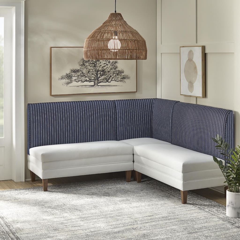 Lifestorey Phillips 3-Piece Upholstered Banquette Set