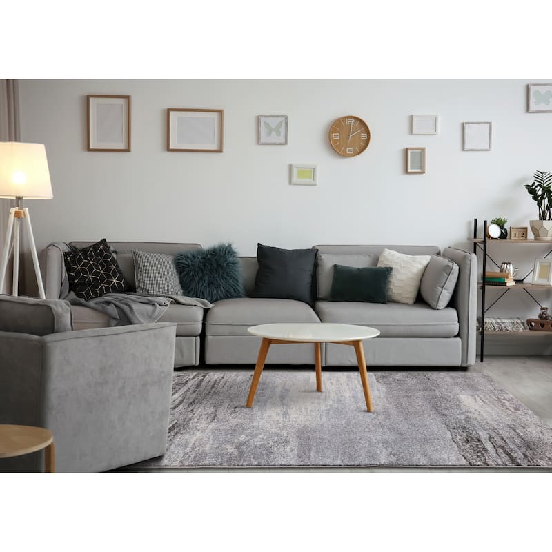 Brookfield Collection - Blue Blend Rug - 6'7" x 9'6"
