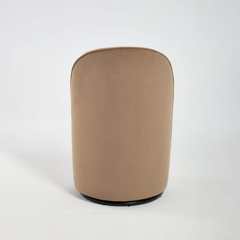 Upholstered Swivel Barrel Chair Dining Chair Side Chair