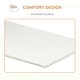preview thumbnail 4 of 3, Qaba Foam Crib Toddler Mattress with Breathable Padding and Cover, Easy to Clean, 39" x 22", Pure White