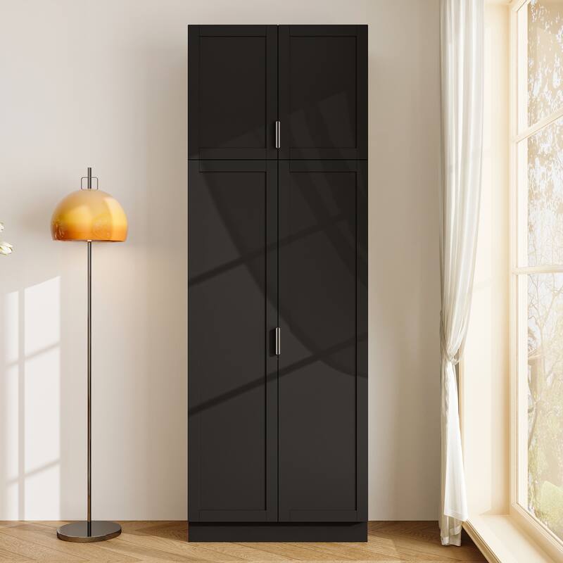 Tall Bookshelf Bookcase Floor Standing 4 Shelf Display Storage Shelves