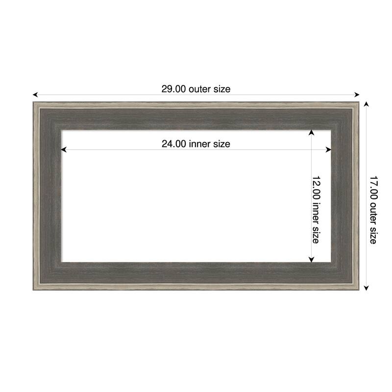 Cottage Framed Dry Erase Magnetic Board - 29 x 17 in