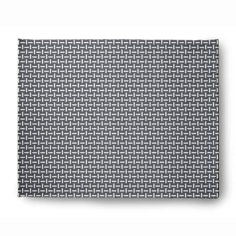 Woven Stitch Soft Chenille Rug - 8' x 10' - Dark Grey