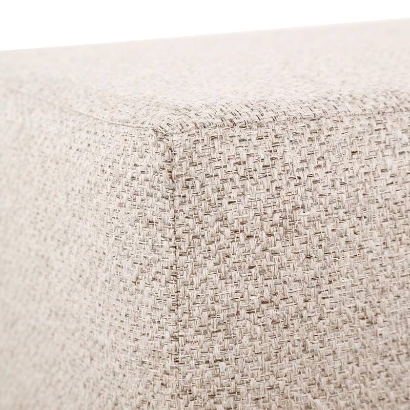 Allan Andrews No Tip Short Block Ottoman with Cover, Panama Collection