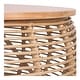preview thumbnail 7 of 11, The Curated Nomad Doolittle Round Rattan Coffee Table