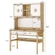 preview thumbnail 3 of 8, Industrial Kids Desk Study Writing Table with Storage for Children