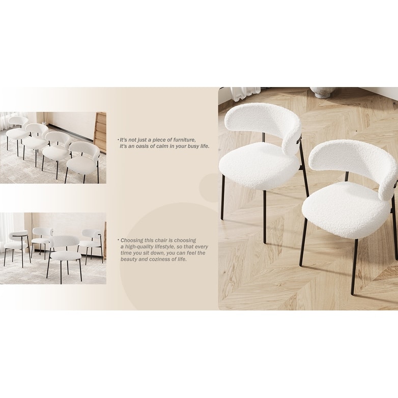 Dining Chairs Set Of 4 With Metal Legs