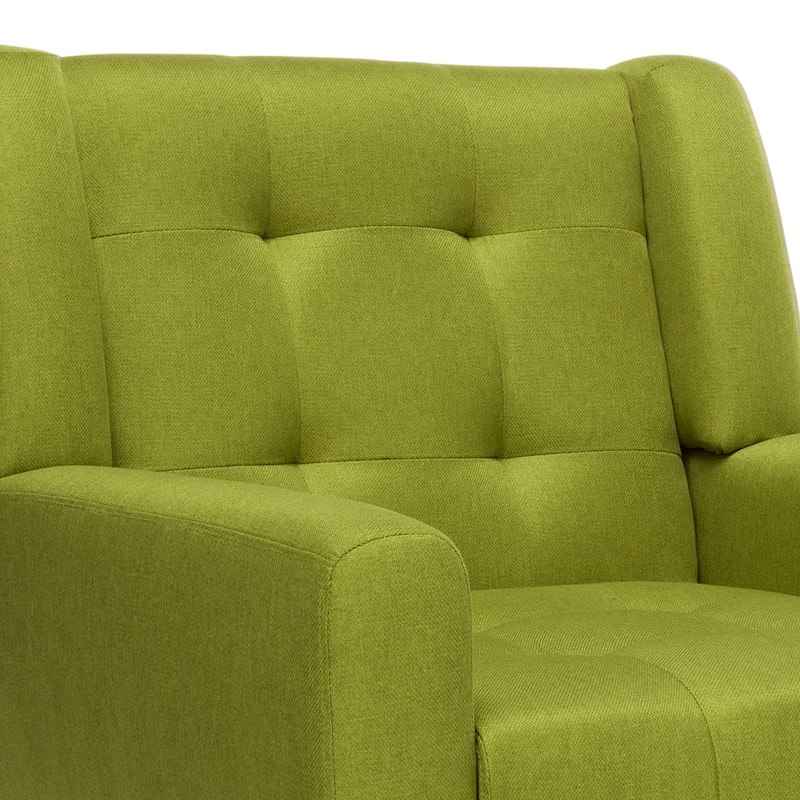 Tufted Upholstered Accent Armchair