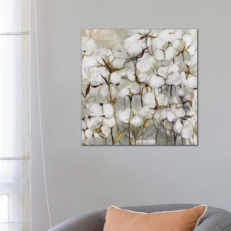 iCanvas "Cotton Field" by Carol Robinson Canvas Print - 26x26x1.5