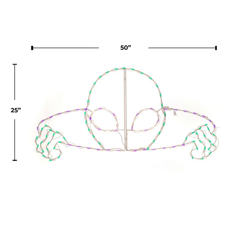 Halloween LED Alien Rising 50in