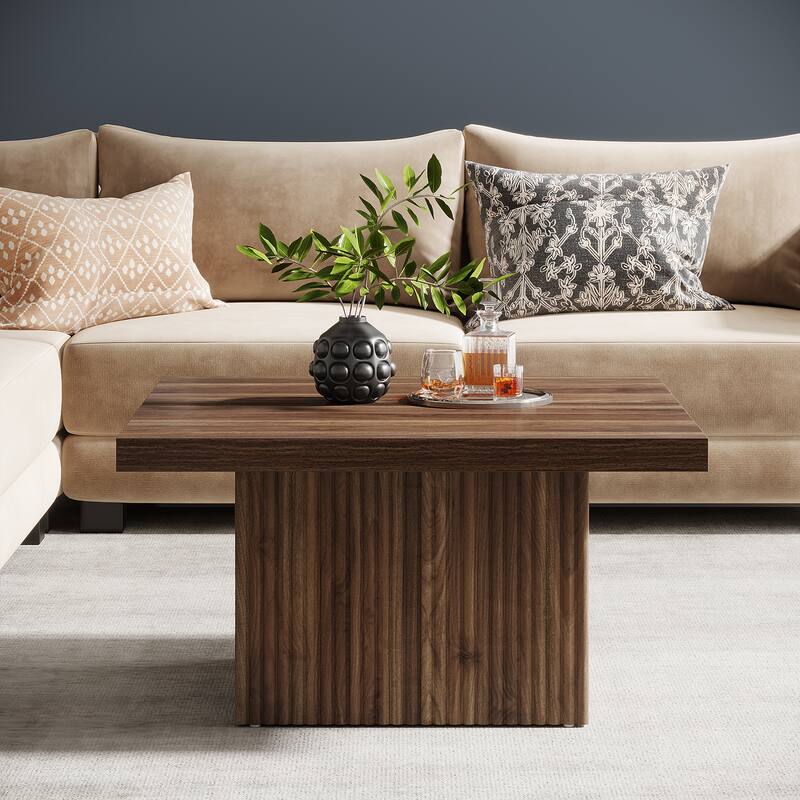 Square Coffee Table, 31.5-Inch Engineered Wood Coffee Table for Living Room