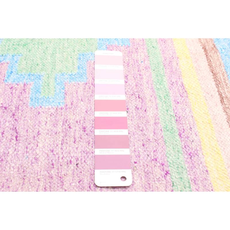 ECARPETGALLERY Flat-Weave Ankara FW Purple Wool Kilim - 5'2 x 8'0