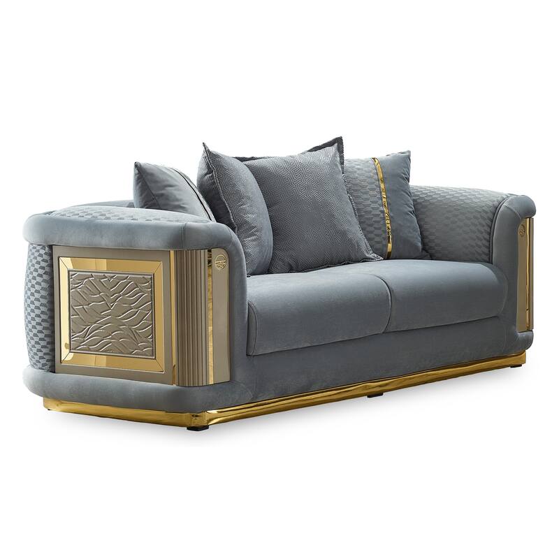 Elle 4-piece Living room Set Pillow Back