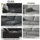 preview thumbnail 36 of 66, Large Down Filled Corner Sectional Sofa Couch with Ottoman for Living Room Set Linen Cloud Sectional Couches