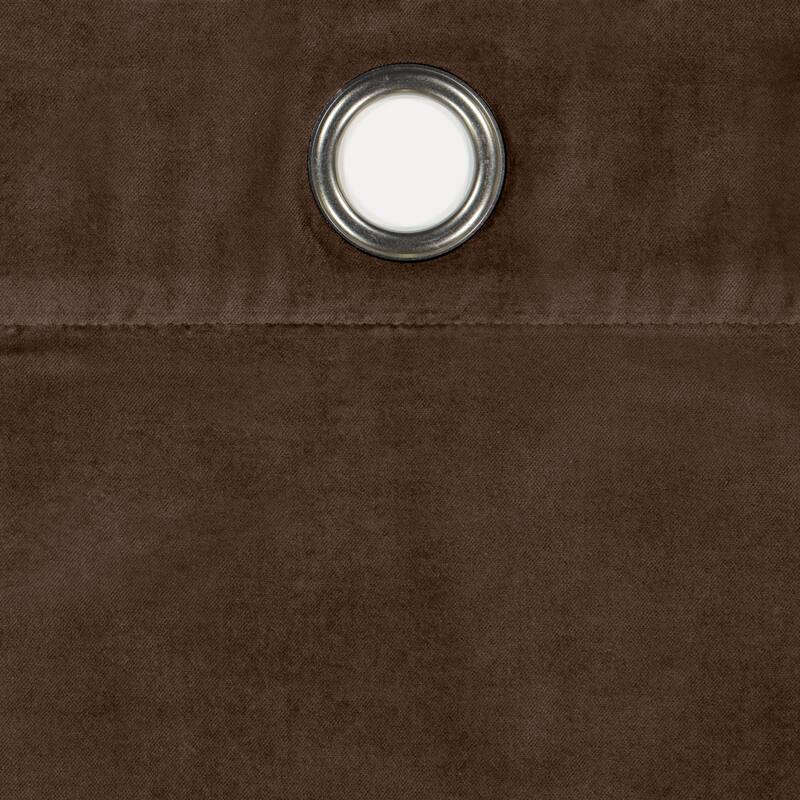 Eclipse Luxury Cotton Velvet 100% Blackout Grommet Curtain Window Panel