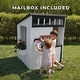 preview thumbnail 7 of 9, Backyard Discovery Caraway Cottage White Cedar Playhouse, Play Kitchen - 4'2" x 3'7"
