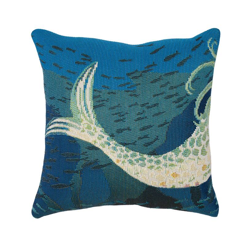 Liora Manne Marina Mermaids Are Real Indoor/Outdoor Pillow