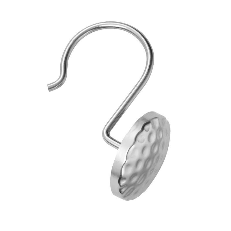 Utopia Alley Shower Rings Hooks, Shower Curtain Rings Hooks for Bathroom, Rust Resistant Shower Curtain Hooks Rings, Set of 12