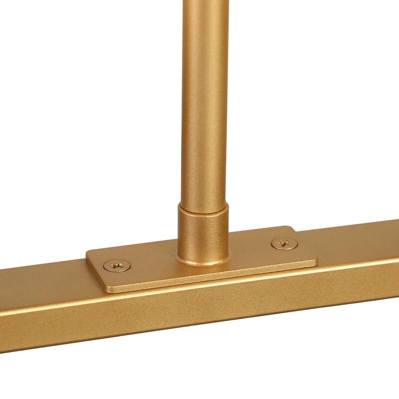 Modern Transitional 8-Light Geometric Chandelier Black Gold Kitchen Island Lights - Black&Gold - W55.1"*D14.5"*H12.7"